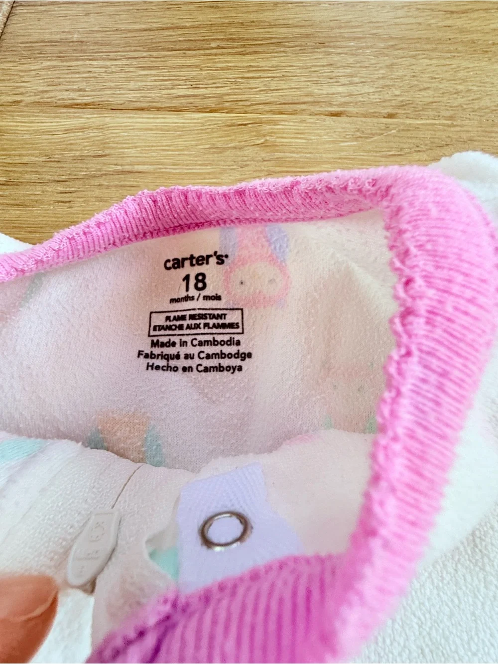 Carter's Baby Girls Owl Footed Footie One-Piece pajamas sleeper size 18 months